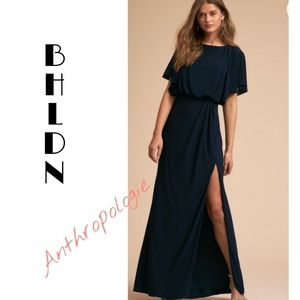 BHLDN x anthro Blue dress